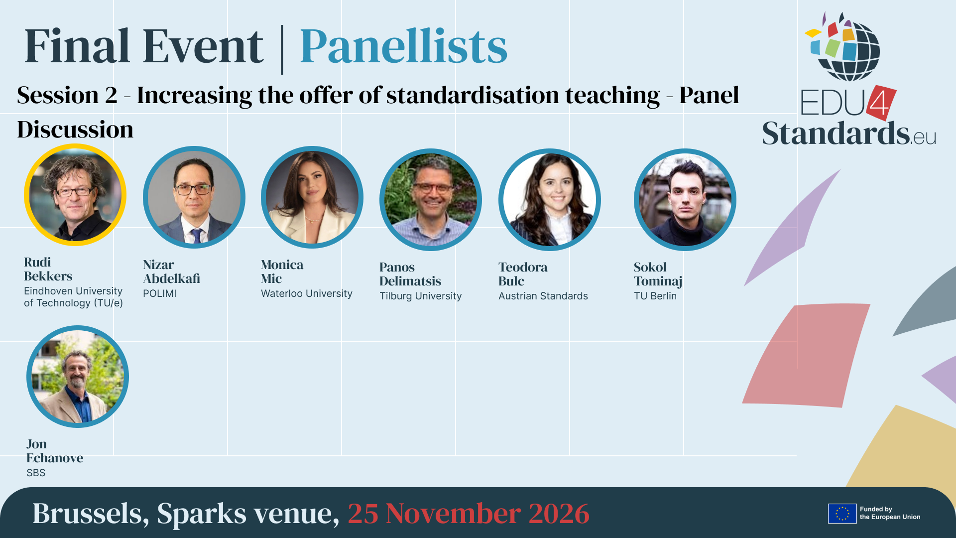 Final event Session 2 Panel discussion